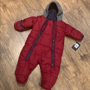 Ben Sherman kids red one piece snowsuit